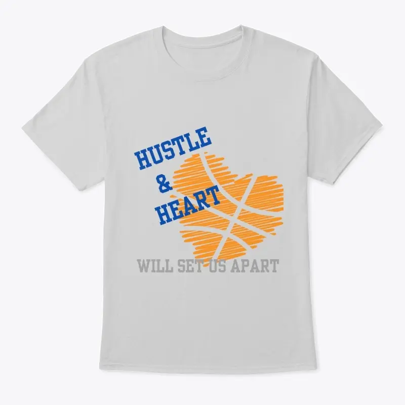 Hustle and Heart Basketball Mom 