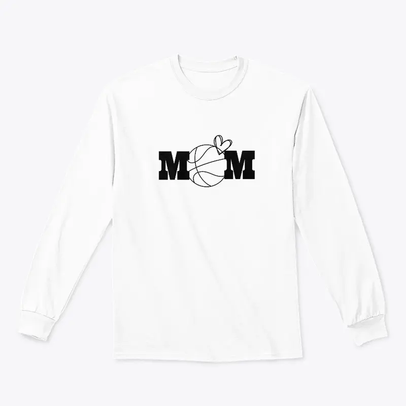 Basketball Mom Heart Graphic 