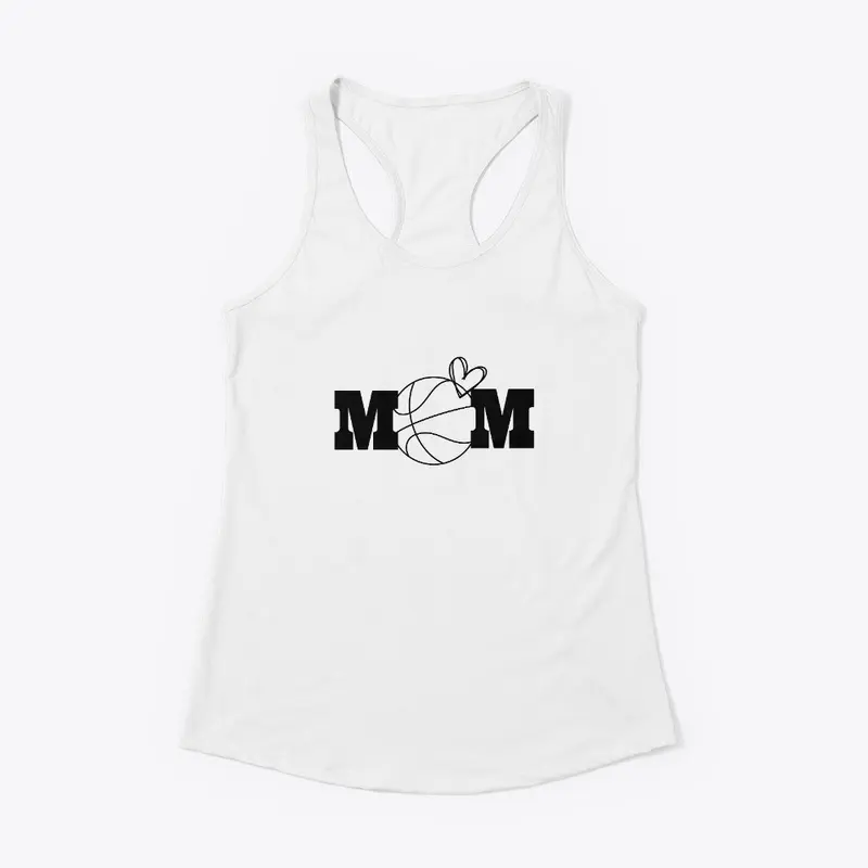 Basketball Mom Heart Graphic 